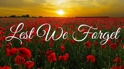 meaning of lest we forget